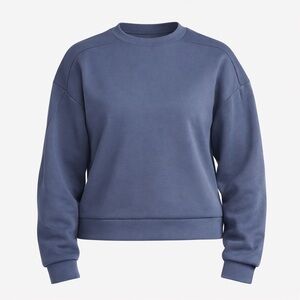 NEW Avia Women's Luxe Fleece Crewneck Sweatshirt Slate Gray Size XXL